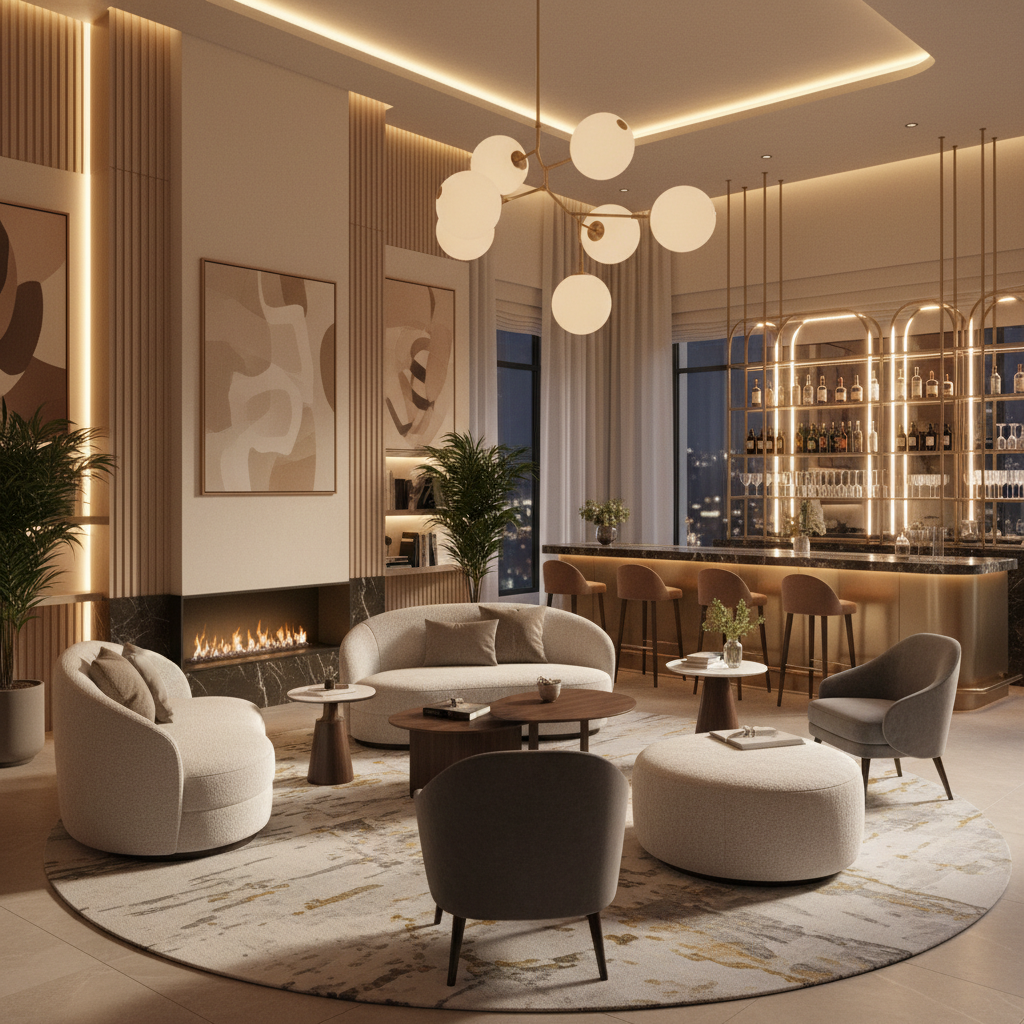 Lounge interior carousel